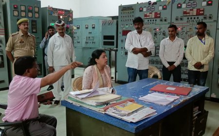 जिलाधिकारी पहुंचीं पावर हाउस, शुरू कराया विद्युत आपूर्ति