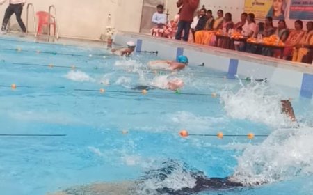 जी -20 महिला जिला तैराकी प्रतियोगिता संपन्न