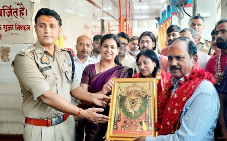 राष्ट्रीय सुरक्षा सलाहकार अजीत डोभाल पहुंचे विंध्य धाम, किया दर्शन पूजन