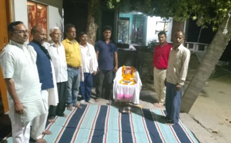 आर एस एस नगर इकाई अहरौरा की ओर से मनाया गया अंबेडकर जयंती