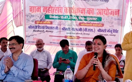 जिलाधिकारी दिव्या मित्तल ने "मेरा गांव मेरा गौरव" के अंतर्गत 4 गांवों का जाना हाल