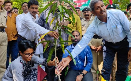 सी0डी0ओ0 एवं एस0डी0एम0 ने किया तहसील परिसर में पौधरोपण