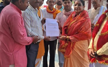 भाजपा प्रदेश मंत्री पहुंची भंडारी देवी मंदिर, सुंदरीकरण की हुई मांग।